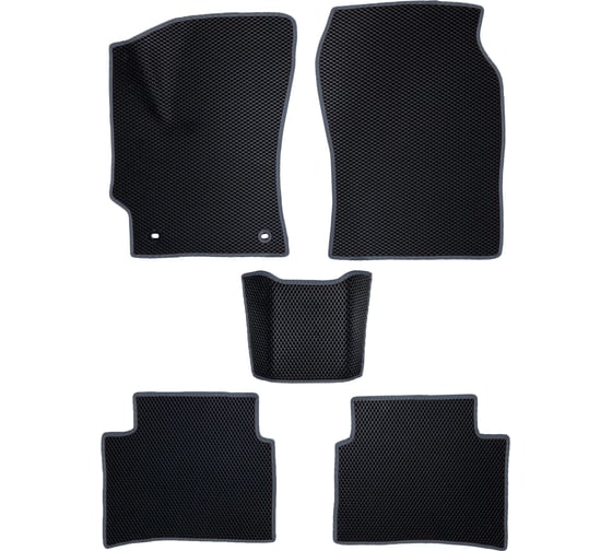 Коврики PSV Toyota Corolla XII 2018 черный серый кант EVA 133805 1