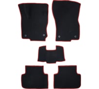 Коврики PSV VW Tiguan II 2016 черный красный кант EVA 133760