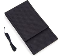 Оплетка на руль SENATOR Craft Plus на шнуровке (нить, игла), натуральная кожа перфорированная, размер М (D=38 см), черный, нить черная OPLS2901