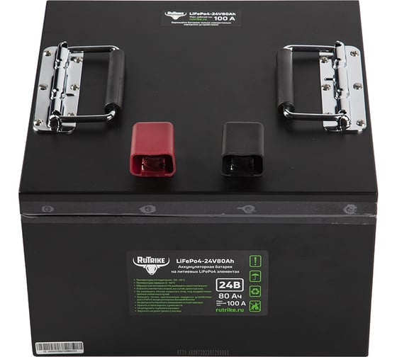 Тяговый аккумулятор Rutrike LiFePO4 24V80Ah, 100 A 024213