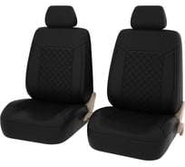 Чехлы PSV Elegant Next 2 FRONT Черный отстрочка черная ромб экокожа 135344