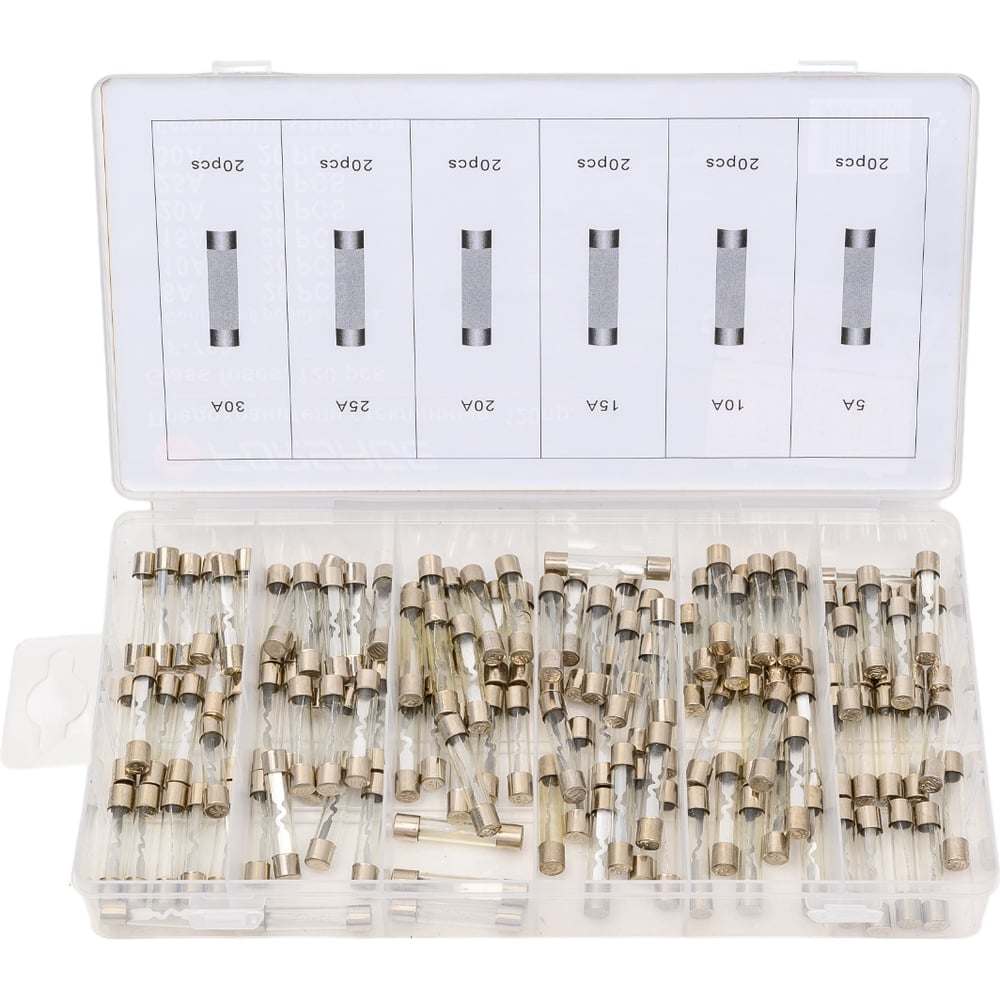 Предохранители стеклянные Forsage 120пр, 5А, 10А, 15А, 20А, 25А, 30А F ...