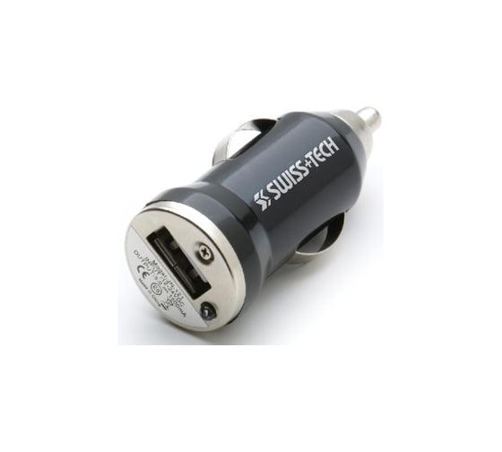 Автомобильный USB адаптер, 1 порт, 12v, Black Swiss+Tech ST12005