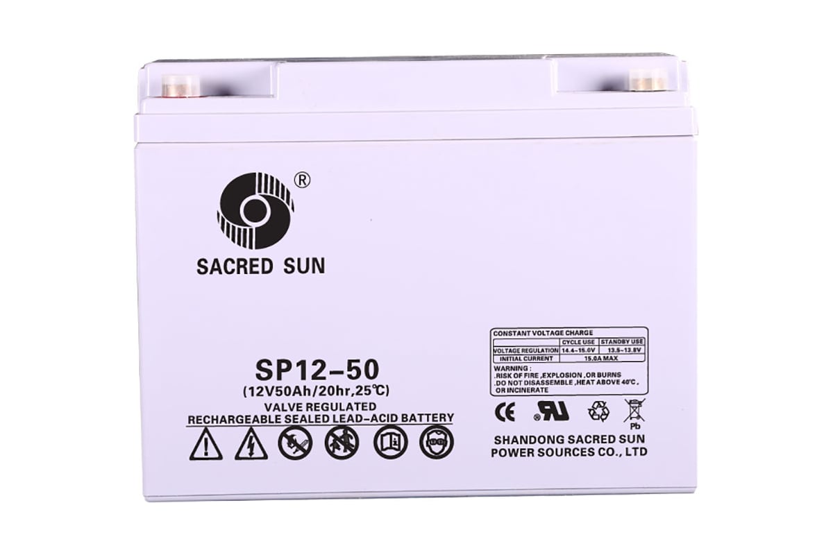 Аккумуляторная батарея SACRED SUN SP12-50 00-00003737 - выгодная цена,  отзывы, характеристики, фото - купить в Москве и РФ