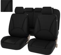 Чехлы PSV Imperial Next Черный Отстрочка белая экокожа жаккард JP 11 18 135461