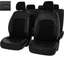 Чехлы PSV Kia Cerato IV 2018 черная экокожа черная алькантара Оригинал 135286