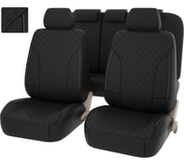 Чехлы PSV King Next Черный отстрочка белая терморомб экокожа 135299