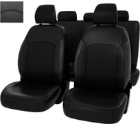 Чехлы PSV Kia Cerato IV 2018 черный отстрочка черная экокожа Оригинал 135282
