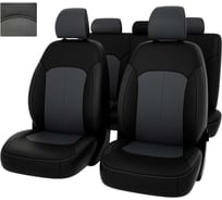 Чехлы PSV Kia Soul III 2019 черно серая экокожа Оригинал 135225