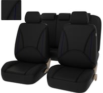 Чехлы PSV Imperial Next Черный Отстрочка синяя экокожа жаккард JP 11 18 135463