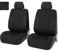 Чехлы PSV King Next 2 FRONT Черный отстрочка белая терморомб экокожа 135455