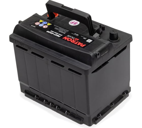 Аккумулятор PATRON PLUS 12 В, 57 Ач, 500 A ETN 0(R+) B13, 242x175x190 мм, 13.1 кг PB57-500R