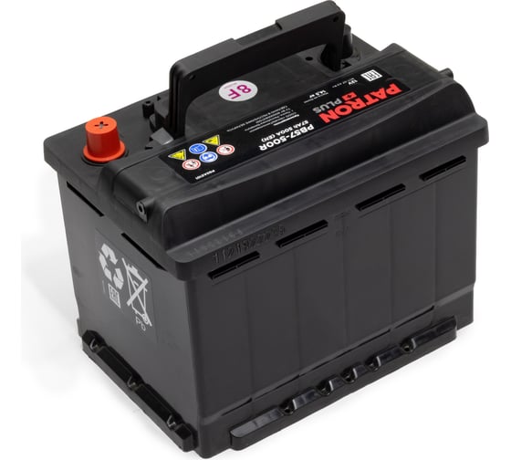 Аккумулятор PATRON PLUS 12 В, 57 Ач, 500 A ETN 0(R+) B13, 242x175x190 мм, 13.1 кг PB57-500R