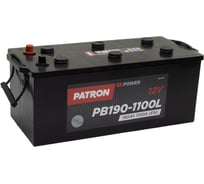 Аккумулятор PATRON POWER 12 В, 190 Ач, 1100 A ETN 1(L+) B3, 513x223x223 мм, 42.8 кг PB190-1100L