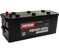 Аккумулятор PATRON POWER 12 В, 140 Ач, 850 A (L+) B3, 513x189x223 мм, 34.1 кг PB140-850L
