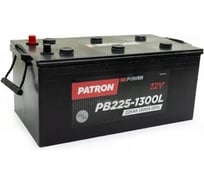 Аккумулятор PATRON POWER 12 В, 225 Ач, 1300 A (L+) B3, 518x279x240 мм, 54.9 кг PB225-1300L