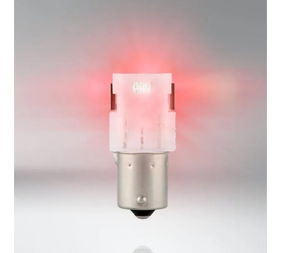 Автолампа Osram P21W, BA15s, LED, RED, 12 В 7506DRP-02B