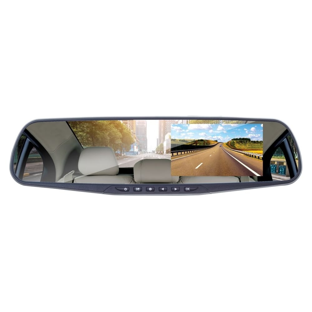 Видеорегистратор DIGMA FreeDrive 303 MIRROR DUAL черный, 5Mpix ...