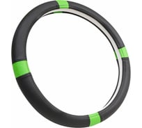 Оплетка A2DM размер М, комб. экокожа, черная с лайм вставками 107738