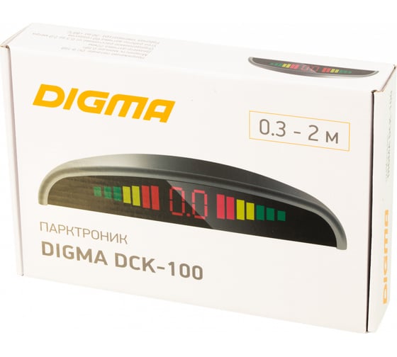 Парковочный радар DIGMA DCK-100 4 датч., 22 мм черный 480635