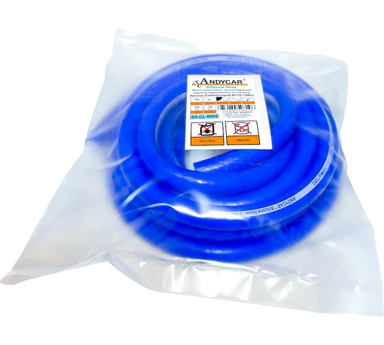 Силиконовый шланг Andycar d06x14мм, 1мпа бухта 05м ,+180с, SILCL-0605