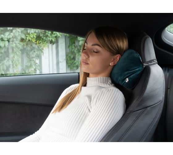 Подушка-подголовник ROUTEMARK EasyDrive-emerald