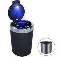 Пепельница с крышкой в авто ZDK стакан, черный car06black