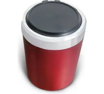 Пепельница с крышкой в авто ZDK стакан, черный с красным car06red