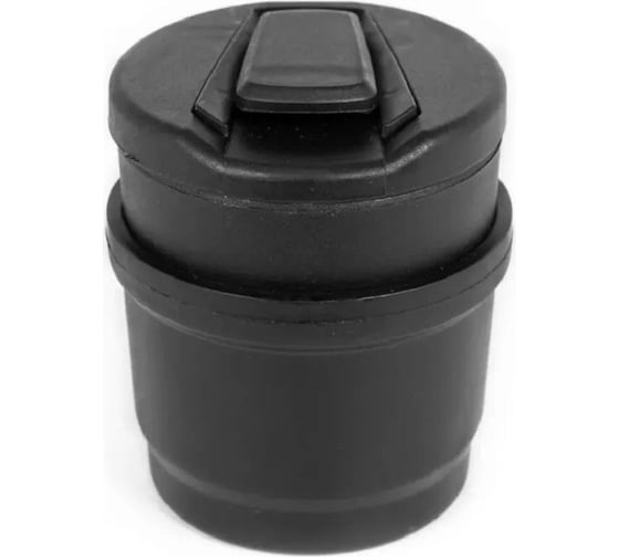 Пепельница с крышкой в авто ZDK стакан, черный car07black 1