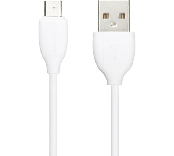 Автомобильное зарядное устройство Borofone bz12a lasting power 1xusb, 3a, qc3.0 + кабель microusb, 1м белый 0L-00044348