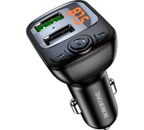 Автомобильное зарядное устройство Borofone bc41 eminency bt 5.0, 2xusb, qc 3.0, fm черный 0L-00057834