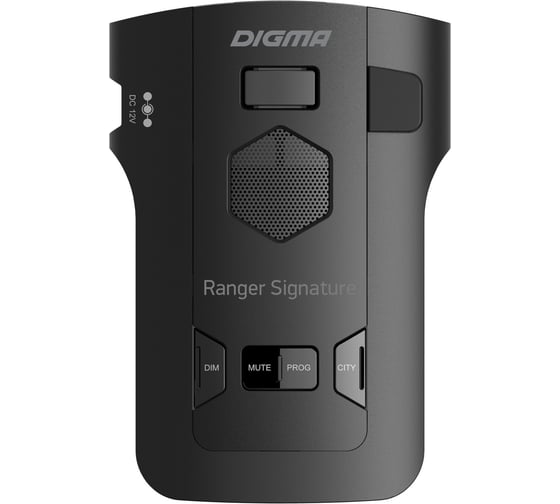 Радар-детектор DIGMA Ranger Signature, черный, GPS приемник 1464898