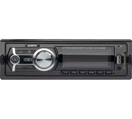 Автомагнитола DIGMA DCR-360B 1 DIN, 4x50 Вт 1088434