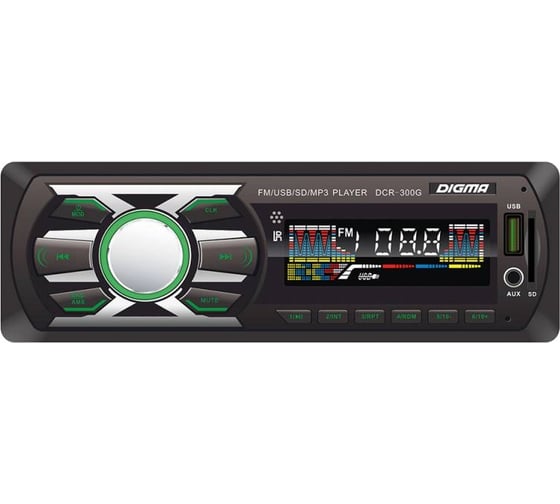 Автомагнитола DIGMA DCR-300G 1 DIN, 4x45 Вт 479897 1