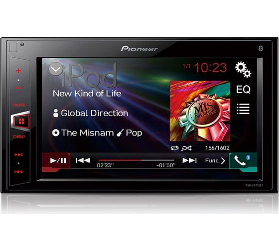 Автомагнитола PIONEER 2Din, бездисковая MVH-AV270BT