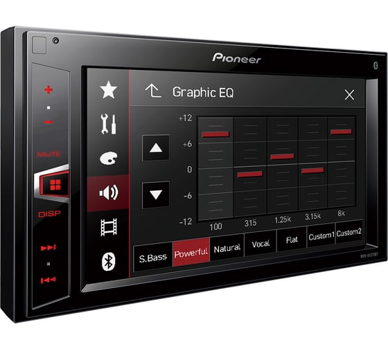 Автомагнитола PIONEER 2Din, бездисковая MVH-AV270BT
