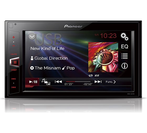 Автомагнитола PIONEER 2Din, бездисковая MVH-AV170 1