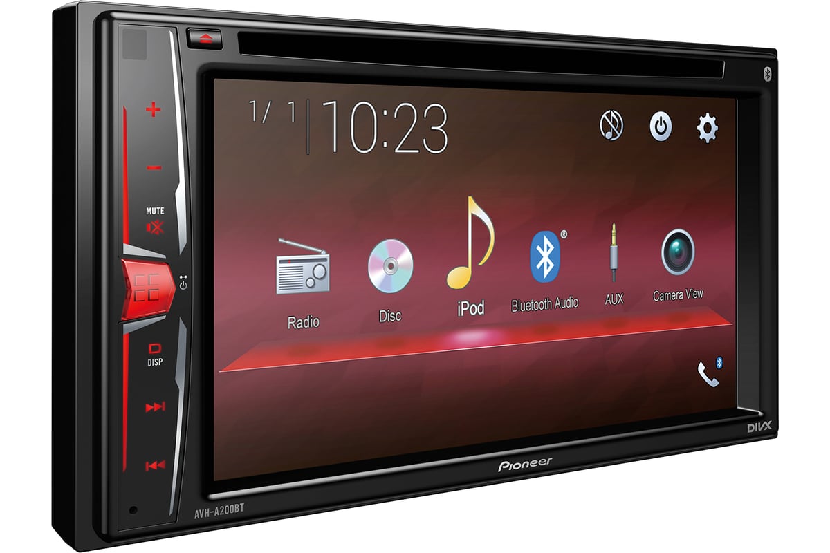 Автомагнитола PIONEER 2DIN AVH-A200BT - выгодная цена, отзывы,  характеристики, фото - купить в Москве и РФ