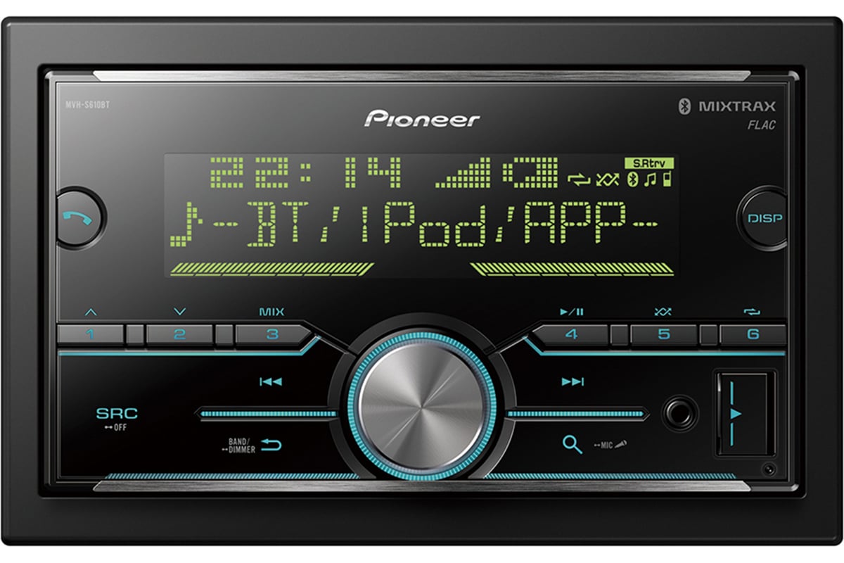 Автомагнитола PIONEER 2DIN MVH-S610BT - выгодная цена, отзывы,  характеристики, фото - купить в Москве и РФ