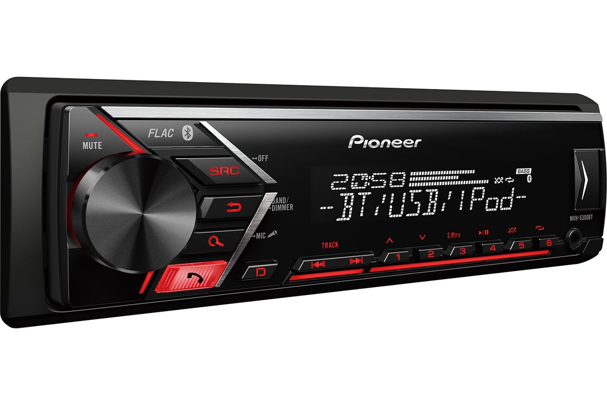 Автомагнитола PIONEER MVH-S300BT - выгодная цена, отзывы, характеристики,  фото - купить в Москве и РФ