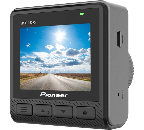 Видеорегистратор PIONEER экран 2" угол обзора 130гр G-сенсор VREC-130RS