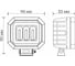 Светодиодная фара Вымпел WL-515 неон. обод, прямоуг., 3LED, 30W 5262 3