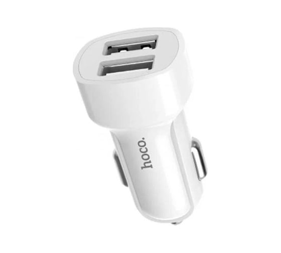 Автомобильное зарядное устройство Hoco z2a 2xusb, 2.4а (белый) 0L-00037557