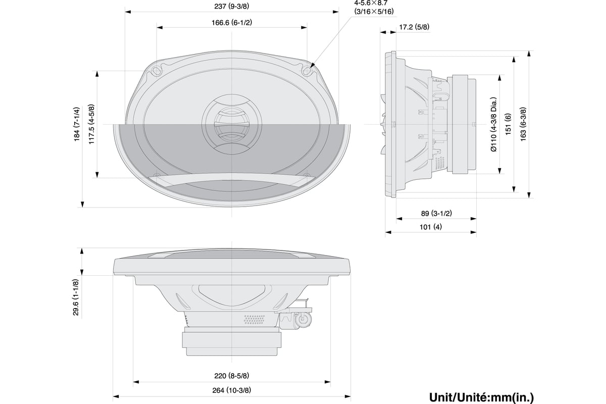 Автомобильные колонки PIONEER TS-E6902I - выгодная цена, отзывы,  характеристики, фото - купить в Москве и РФ