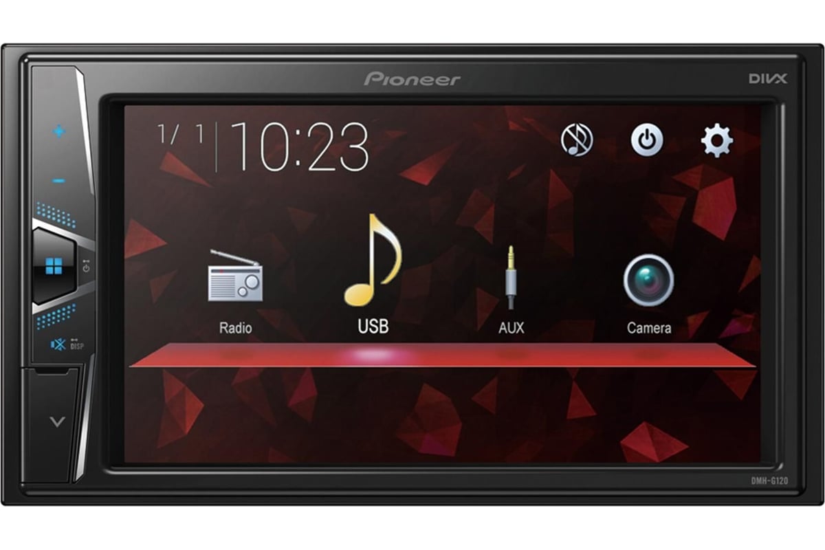 Автомагнитола PIONEER 2Din DMH-G120 - выгодная цена, отзывы,  характеристики, фото - купить в Москве и РФ