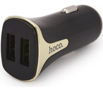Автомобильное зарядное устройство Hoco z31 universe 2xusb, 3.4а, 18w, qc3.0 (черный) 0L-00043753