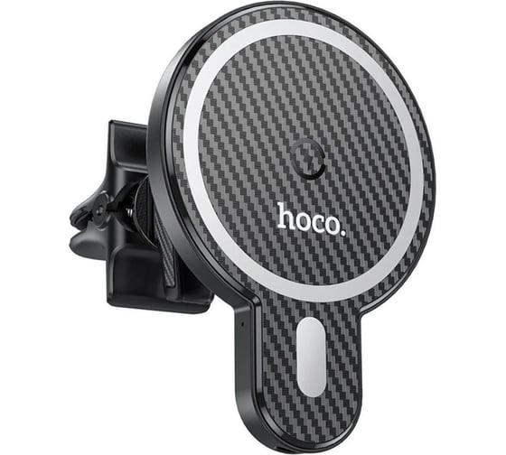 Держатель в автомобиль с бзу Hoco ca85 ultra-fast магнитный, в воздуховод, 15w (черный) 0L-00050633 1