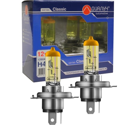 Лампы Диалуч h4 12v 60/55w p43t к-т gold лч139 12604-G-DUO