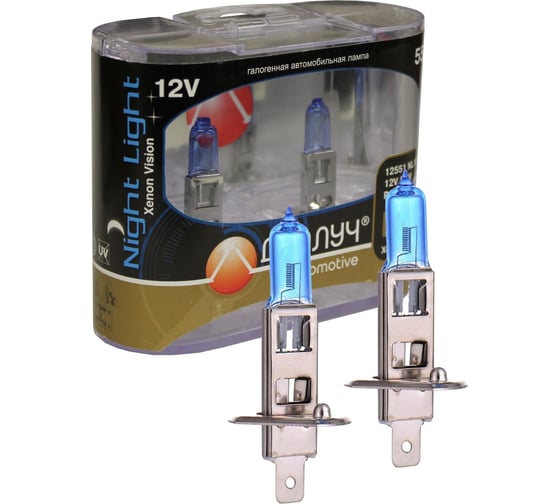 Лампы Диалуч h1 12v 55w p14,5s к-т nl xv лч126nx-2 12551-NL-XV-DUO 1