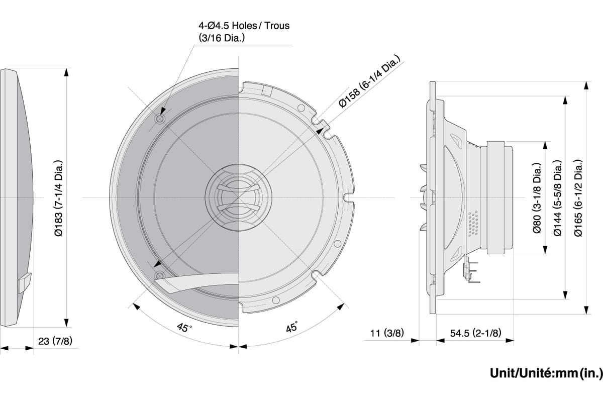 Динамики размеры. Автомобильная акустика Pioneer TS-e1702i. Динамики Пионер 16.5 чертеж. 16 Динамики Пионер размер. Динамик Пионер 16 см 24 чертеж.